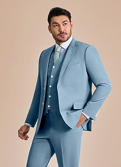 front James Bleu Clair veste de costume