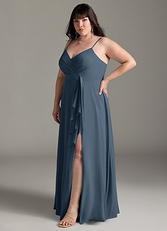 Azazie Akita Bridesmaid Dresses Neptune A-Line Chiffon Dress image8