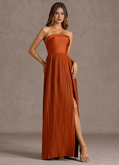 Nayeli Rust Maxi Dress image3