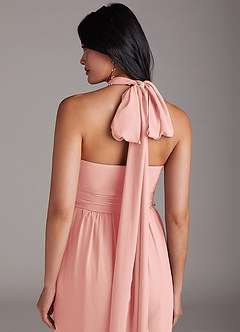 Azazie Lamara Robes de demoiselle d'honneur Combinaison Convertible en Mousseline de soie Épaule décolletée Rosette image10