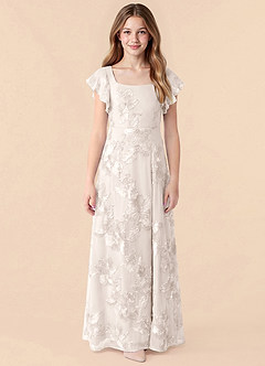 front Azazie Jaymie Junior Formal Dress