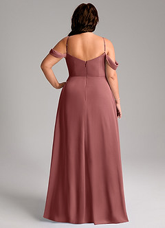 Azazie Marley Bridesmaid Dresses Amethyst A-Line Off the Shoulder Chiffon Convertible Dress image12