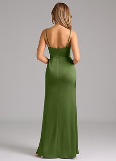 Azazie Aimee Bridesmaid Dresses Juniper A-Line Sweetheart Neckline Stretch Satin Dress image2