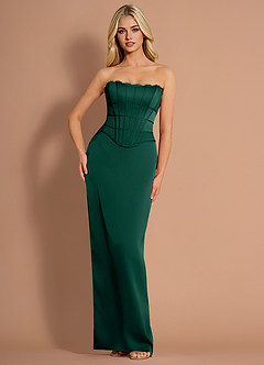 Roswyn Emerald Green Two-piece Dress image4