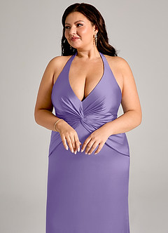 Azazie Valerie Brudtärnklänningar Klä av Sjöjungfru i Stretch Satin Plisserad Tahiti image13