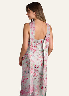 front Azazie Matching Color Matte Satin Scarf