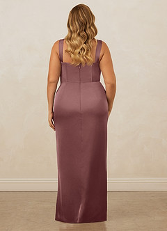 Christian Siriano Bridal for Azazie 1017 Bridesmaid Dresses Vintage Mauve Sheath Sweetheart Neckline Stretch Satin Dress image11