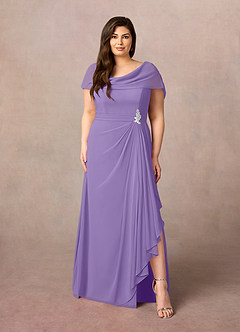 Azazie Mary Abiti per la Madre della Sposa Abito A-Line in Chiffon Spacco Laterale Tahiti image6