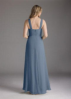 Azazie Weisz Mother of the Bride Dresses Twilight A-Line Square Neckline Pleated Chiffon Dress image6