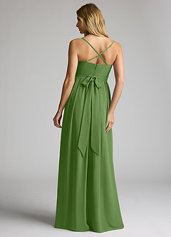 Azazie Llana Maternity Bridesmaid Dresses A-Line Chiffon Floor-Length Dress image2