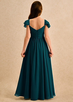 Azazie Meimei Girls Formal Flower Girl Klänningar Klä A-Line i Chiffong Plisserad image2