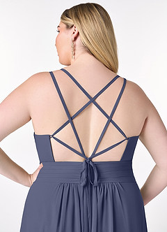 Azazie Farren Final Sale Stormy A-Line Pleated Chiffon Convertible Dress image15