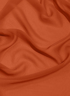 Azazie Jemma Brautjungfernkleider Etui Plissee Chiffon Kleid Gebranntes Orange image14