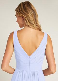Azazie Pierrette Bridesmaid Dresses Lavender A-Line Pleated Chiffon Dress image6