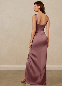Christian Siriano Bridal for Azazie 1017 Bridesmaid Dresses Vintage Mauve Sheath Sweetheart Neckline Stretch Satin Dress image5