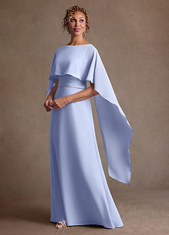 Azazie Marilla Suknie dla Matki Panny Młodej Linia A Pofałdowany Szyfon Długość podłogi Sukienka image5