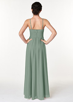 Azazie Catalina Junior Amethyst A-Line Ruched Chiffon Dress image2