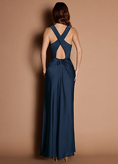 Evadne Navy Open Back Dress image4