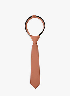 Stretch satijnen pre-tie voor jongens