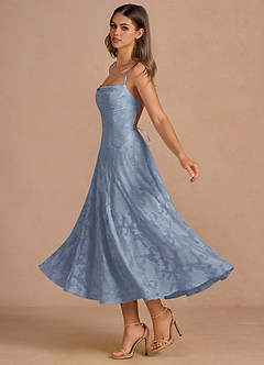 Irelia Powder Blue Midi Dress image3