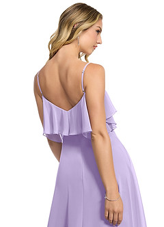 Azazie Jean Suknie dla druhen Linia A Szyfon Do ziemi Sukienka image5