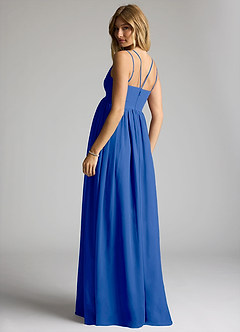 Azazie Emree Maternity Bridesmaid Dresses A-Line Chiffon Floor-Length Dress image5