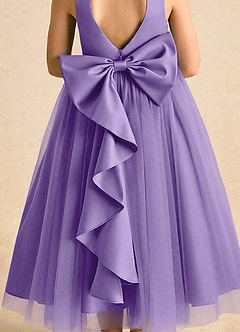 Azazie Solia Flower Girl Dresses Tahiti Ball-Gown Bow Tulle Dress image7