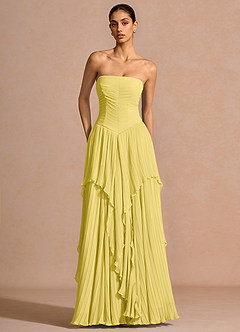 Kerensa Pastel Yellow Maxi Dress image4