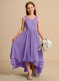 Azazie Kitten Junior Formal Flower Girl Dresses Tahiti A-Line Chiffon Dress image4