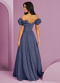 Barbie ♥ Azazie Bridesmaid Dresses Stormy A-Line Off the Shoulder Chiffon Convertible Dress image14