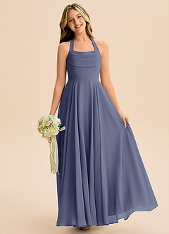 Azazie Kady Junior Stormy A-Line Sweetheart Neckline Chiffon Dress image1