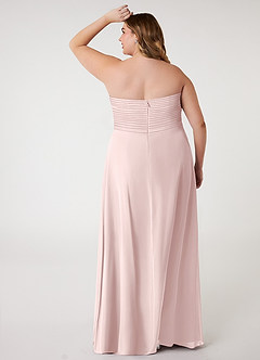 Azazie Arabella Allure Brautjungfernkleider Wandelbar A-Linie Herzausschnitt Chiffon Kleid Zartrosa image12