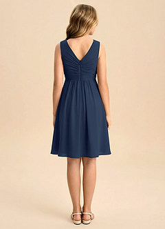 Azazie Skyla Junior Klä av A-Line i Chiffong Plisserad image2