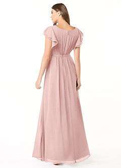 Azazie Daphne Abiti da damigella modesti Abito A-Line Arricciato Chiffon Floor-Length image2