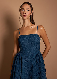 Vestido Azul Marino Largo Jemia image3