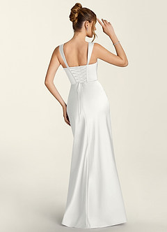 Lorelei Weiß Meerjungfrauenkleid aus Satin mit Korsett image2