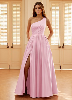 Millie Rosa Abito da ballo in raso a trapezio image5