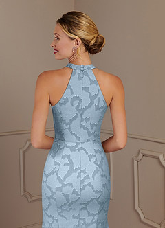 Azazie Tyra Mother of the Bride Dresses Sky Blue Mermaid Floral Burnout Dress image5