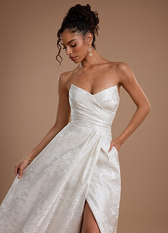 Vestido Perla De Marfil Largo Chasity image6