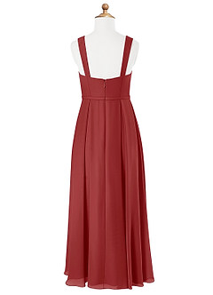 Azazie Simoan Junior Rust A-Line Sweetheart Neckline Chiffon Dress image5