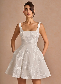 Brynn Mini Klänning Molnvitt image5