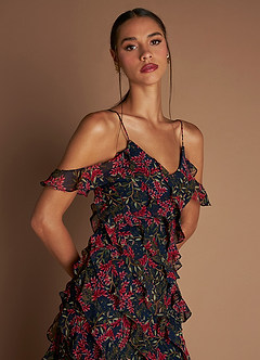 Azelia Navy Multi Maxi Dress image6