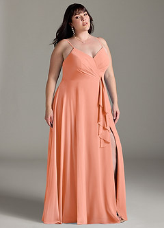Azazie Akita Bridesmaid Dresses Sunset A-Line Chiffon Dress image7