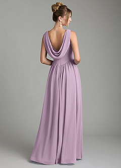 Azazie Novi Bridesmaid Dresses Wisteria A-Line Pleated Chiffon Dress image5