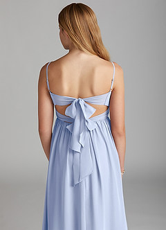 Azazie Zeya Junior Ice A-Line Chiffon Dress image2