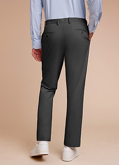 front Vincent Gris Pantalon habillé structuré et extensible