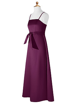 Azazie Anina Junior Bermuda A-Line Bow Matte Satin Dress image9