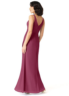 Azazie Renessa Vente Finale Robe A-ligne en Mousseline de soie Dentelle Agave image4