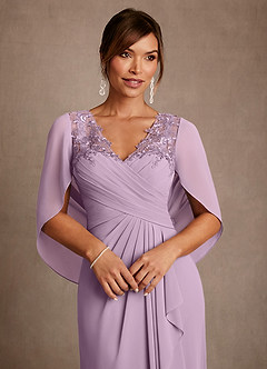 Azazie Santa Clara Mother of the Bride Dresses Wisteria A-Line Lace Dress image5