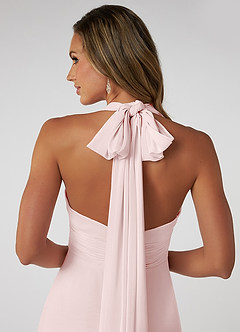 Azazie Fifi Abiti da Damigella Abito Convertibile A-Line in Chiffon Senza Cinturino Rosa Rossore image4